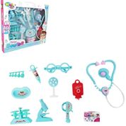 KIT MEDICO INFANTIL COMPLETO 10 PECAS BRINQUEDO DOUTOR ENFERMAGEM ESTILO PROFISSIONAL