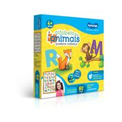 Quadro Quebra Cabeça Educativo Alfabeto dos Animais