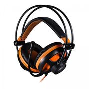 Headset Gamer Argos - Virtual Surround 7.1 E Multiplataforma - Oexgame Preto Com Laranja