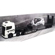 Miniatura Caminhão Scania 770 S e Escavadeira Bobcat Maisto 11681