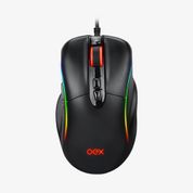 Mouse Gamer - Titan Ms318 - Rgb - 7 Botoes - 14.400 Dpi Preto