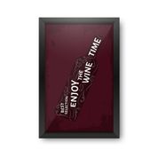 Quadro Porta Rolhas de Vinho WINE TIME