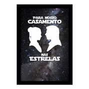 Quadro Porta Dinheiro Casamento nas Estrelas