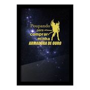 Quadro Porta Dinheiro Armadura de Ouro