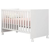 Berço Americano Mini Cama Doce Sonho 100 Branco Brilho - Qmovi