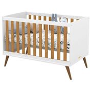 Berço Americano Retro Gold Branco Freijó Eco Wood - Matic