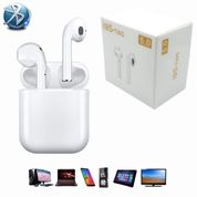 Fone de Ouvido Bluetooth I9S TWS com Case de Silicone Branco