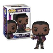Boneco Funko Pop T'challa Star Lord 876 What If Marvel Comic