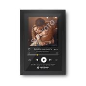 Quadro 3D Interativo Spotify- Personalize Com Sua Música