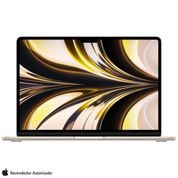 Apple MacBook Air 13" M2 (CPU de 8 núcleos e GPU de 8 núcleos, 8GB RAM , 256 GB SSD) - Estelar