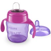 COPO EASY SIP COM ALÇA 200ML 6M+ ROSA AVENT - SCF551/03