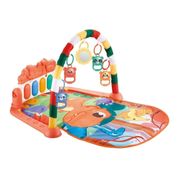 Tapete De Atividades Para Bebe Com Piano Musical Dino Safari Vermelho