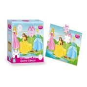 Jogo Quebra Cabeça Nig Brinquedo Princesas 30 Peças Didático