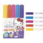 CANETA HIDROCOR 3 LINHAS HELLO KITTY - 5 CORES - LEO &amp; LEO