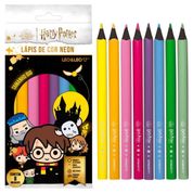 LAPIS DE COR BIG NEON SEXTAVADO 8 CORES HARRY POTTER LEO&amp;LEO