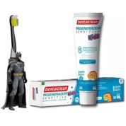 ESCOVA DE DENTE BATMAN + GEL REGENERADOR KIDS - DENTALCLEAN