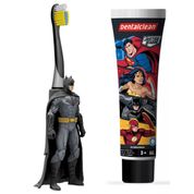 ESCOVA DE DENTE BATMAN + GEL LIGA DA JUSTIÇA - DENTALCLEAN