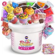 Balde de Slime Branco 1,8 kg com 29 Complementos Divertidos para Crianças de 6 Anos ou Mais, FUN KIDZ