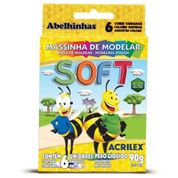 MASSA DE MODELAR SOFT 6 CORES 90G ACRILEX