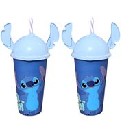 2 Copos Stitch Estampado com Orelhas 500ml Infantil Original