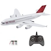 Avião de Controle Remoto 2.4G Design 3CH, Idade Recomendada 14, LANDBOW, Branco