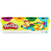 Play-Doh Massa de Modelar - Kit Com 4 Potes - Hasbro B5517