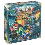 Jogo de Estratégia Arcadia Quest 2 a 4 Jogadores, Para Maiores de 14 Anos, CMON AQ001, Azul