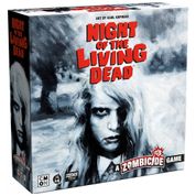 Jogo de Estratégia Zombicide Night of The Living Dead 1 a 6 Jogadores, Para Maiores de 14 Anos, CMON NLD001, Vermelho