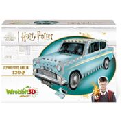 Quebra Cabeças 3D Harry Potter Flying Ford Anglia para Crianças e Adultos, 130 Peças, WREBBIT 3D W3D 0202, Marrom