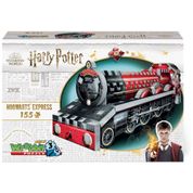 Quebra Cabeças 3D Harry Potter Expresso Hogwarts para Crianças e Adultos, 155 Peças, WREBBIT 3D W3D 0201, Vermelho