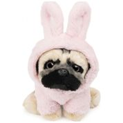 Pelúcia Cachorrinho Pug para Crianças Maiores de 1 Ano, GUND 6060908, Branco