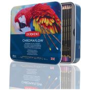 Kit Lápis de Cor Profissional com Estojo 72 peças, Derwent 2306014, Preto