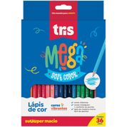 LÁPIS DE COR MEGA SOFT COLOR TRIANGULAR - 36 CORES - TRIS