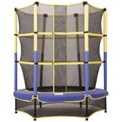 Upper Bounce UBSF0155 Cama Elastica Infantil com Diametro 139 cm e Rede de Protecao para ate 55 kg Azul