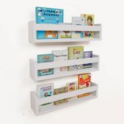 Kit 3 Prateleira para Livros Infantil Montessoriana 60cm