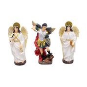 Três Arcanjos 11.5cm - Enfeite Resina - Tudo em Caixa