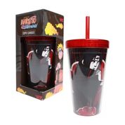 Copo Canudo - Naruto Akatsuki Itachi 450ml - Clube Comix