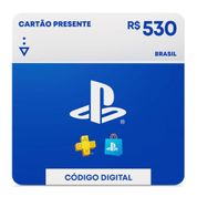 Gift Card Digital - PlayStation Store - Brasil - R$ 530