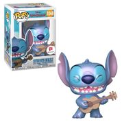 Boneco Funko Pop! Disney Stitch com Ukulele (Perolado)