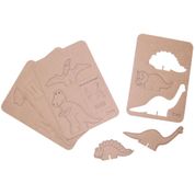 Kit De Montar E Pintar- Dinossauros - Papelão - 201101 - Eu Amo Papelão