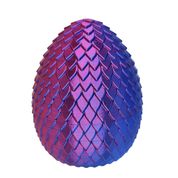 Ovo de Dragão 20cm GOT Casa Dragão 3D Geek Game Thrones Porta Objetos Lilás e Azul