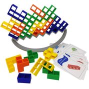 Jogo de Equilíbrio Tetris 3D Balanço Torre Brinquedo Educativo