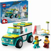 LEGO City Ambulância de Emergência e Snowboarder 79Pçs 60403