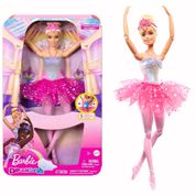 Boneca Barbie Bailarina Luzes Brilhantes Rosa 3+HLC25 Mattel