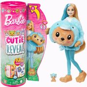 Boneca Barbie Cutie Reveal Azul Disfarces Animais 3+ Mattel