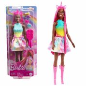 Boneca Barbie Negra Unicórnio C/Acessórios 30Cm 3+ Mattel