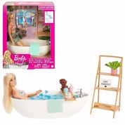 Boneca Barbie Banho de Confete Com Pet e Acessórios3+Mattel