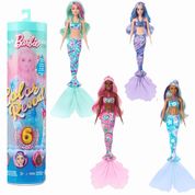 Boneca Barbie Color Reveal Sereia e Surpresa 3+ Mattel