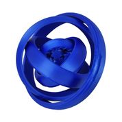 Fidget Giroscópio Engrenagens Spinner Anti Estresse Gyro Relaxante 3D Azul Metálico