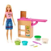 Boneca Barbie Profissões Chef de Macarrão GHK43 -Mattel